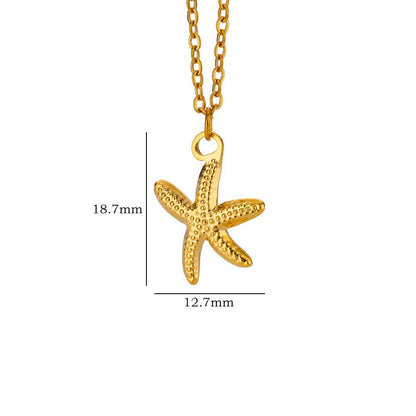 Summer Beach Style Shell Stainless Steel Necklaces