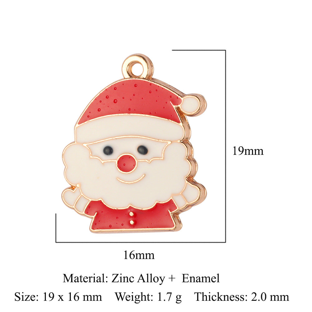 Snowman Elk Smiling Face Alloy Sun Eyes Pendants