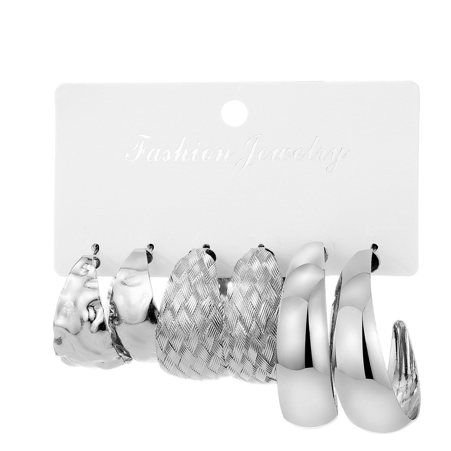 Women's Concave Type Card French Fashion Commuter Earrings