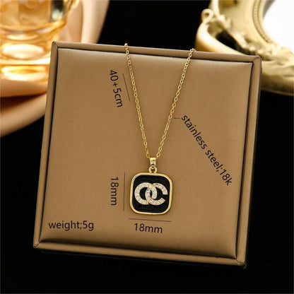 Women's Steel Ornament Design High-grade Light Luxury Necklaces