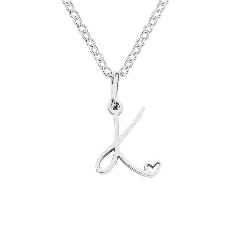 Letter Female Personalized Minority Clavicle Chain Pendants