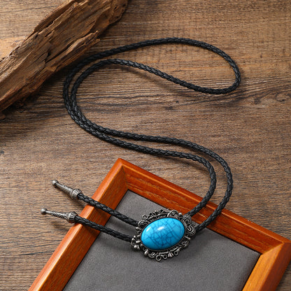 Alloy Accessories Turquoise Bolo Tie Western Necklaces