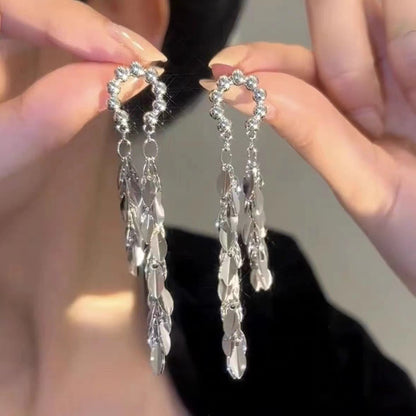 Female Retro Easy Matching Tassel Temperament Earrings