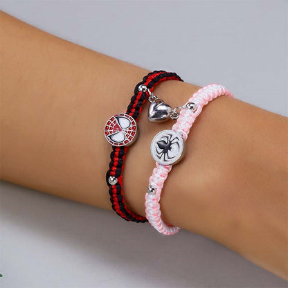 Cartoon Heart-shaped Magnetic Fashion Couple Hand Bracelets