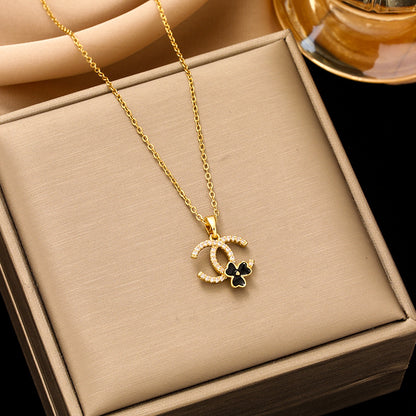 Women's Steel Ornament Design High-grade Light Luxury Necklaces