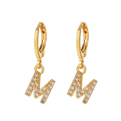 Women's Ear Clips Copper Plated Gold Micro Earrings