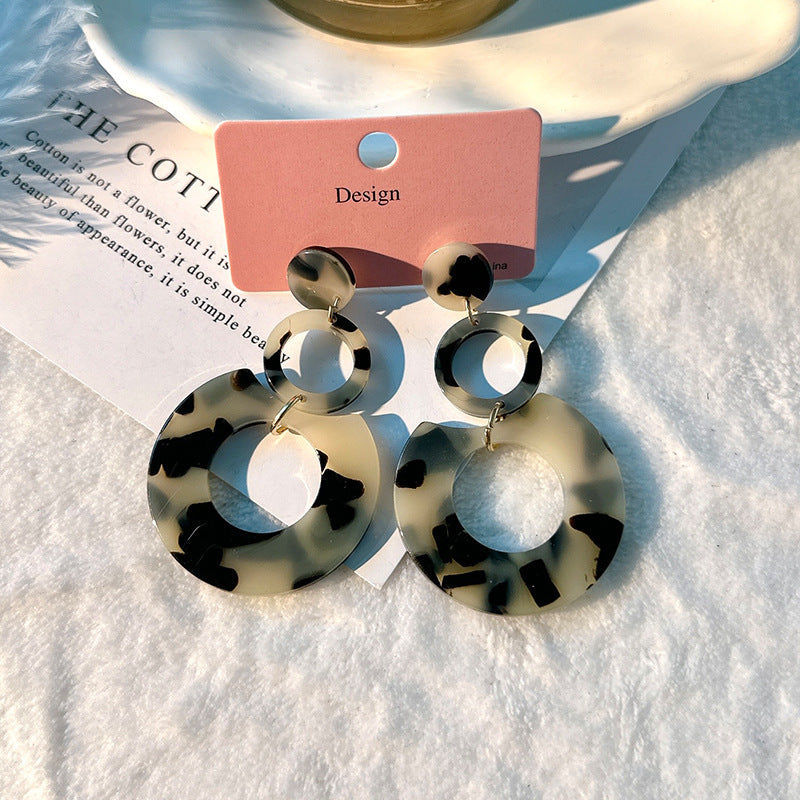 Fashion Design Candy Color Chain Female Dopamine Rings