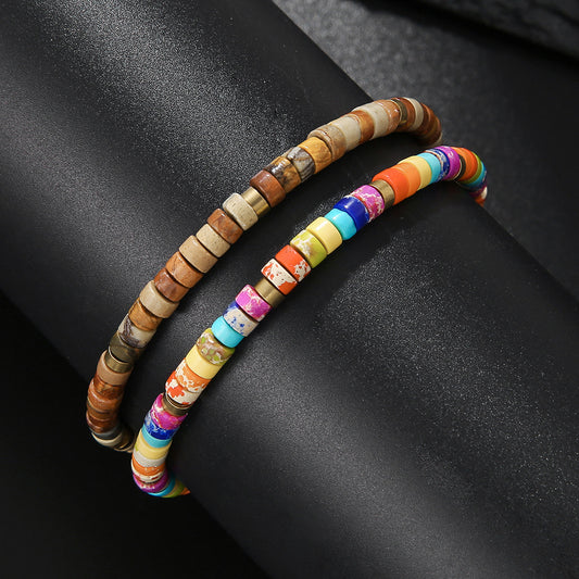 Natural Stone Beaded Adjustable Versatile High-grade Bracelets