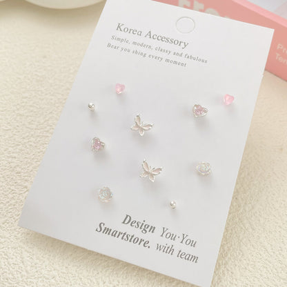 Fresh Sterling Sier Needle Earings Set Earrings