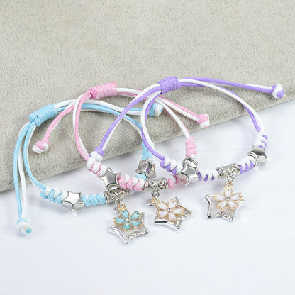 Korean Style Simple Butterfly Small Flower Five-pointed Star Bracelets