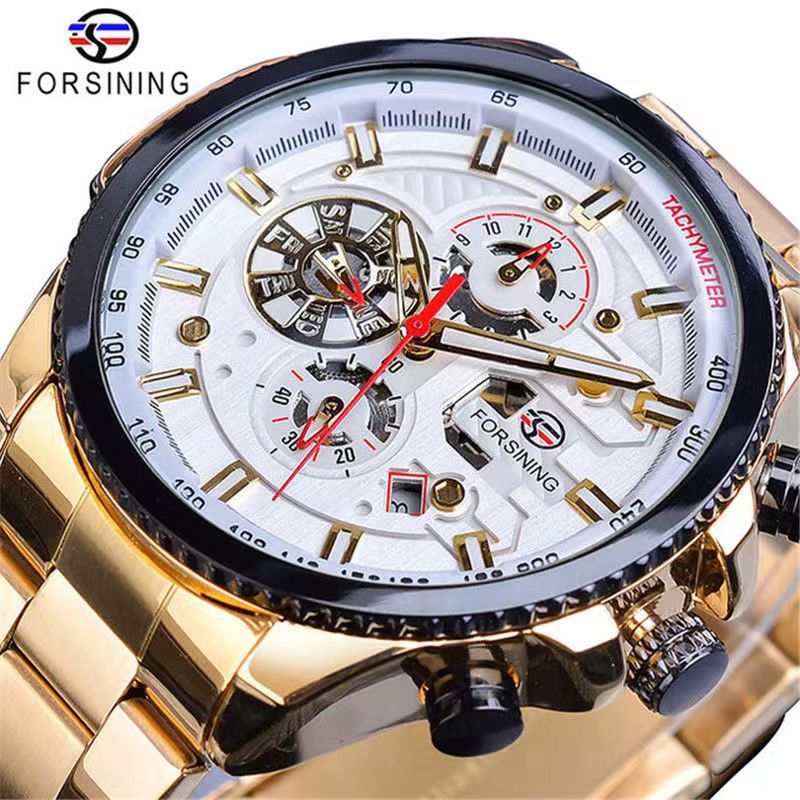 Men's Three Eyes Six Needles Automatic Watch Mechanical Watches