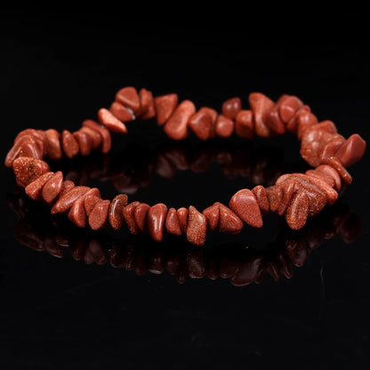Natural Gravel Amethyst Elastic String Stretchable Bracelets