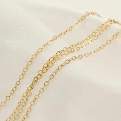 Gilded Gold Injection Finished Chain Cross Necklaces