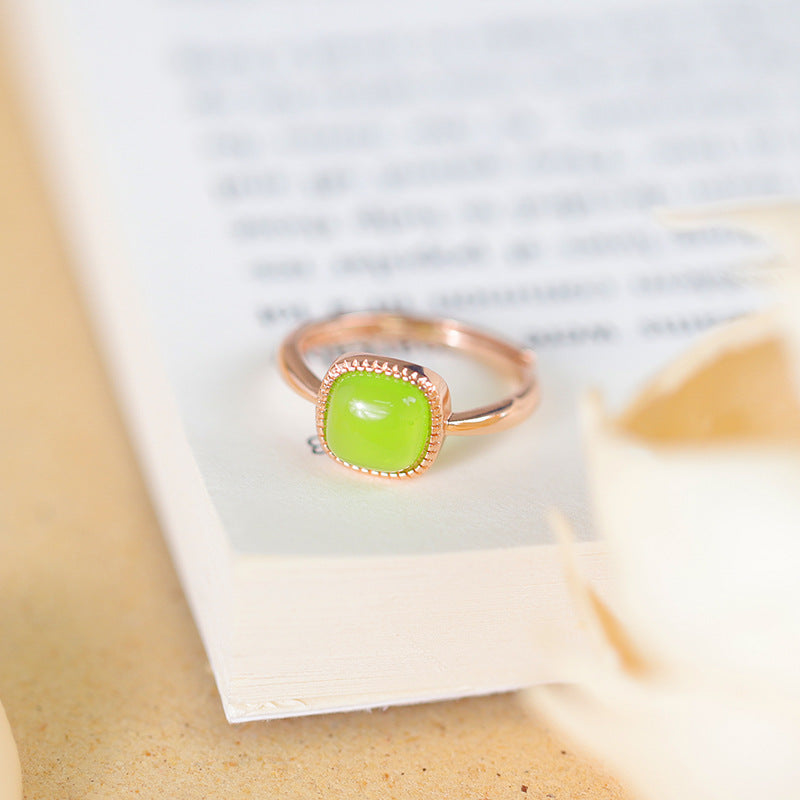 Small Sugar Cube Fashion Personalized Index Rings