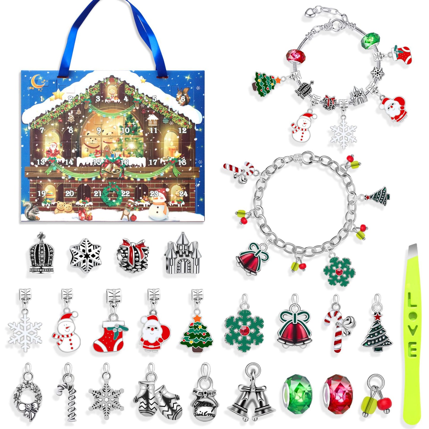 Children's Blind Box Suit Christmas Snowflake Old Bracelets