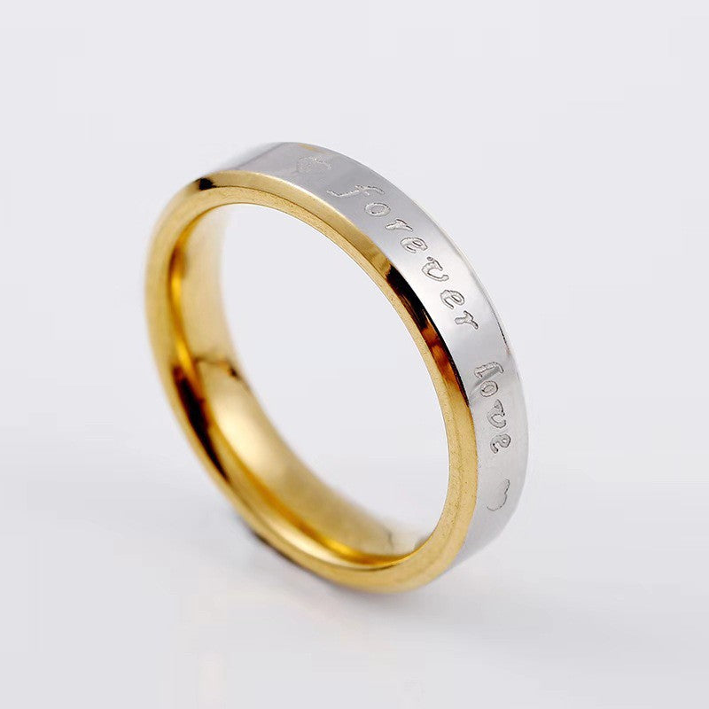 Port Titanium Steel Simple Fashion Stainless Rings