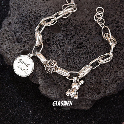 Luxury Personality Ancient Gold U-shaped Horseshoe Female Bracelets