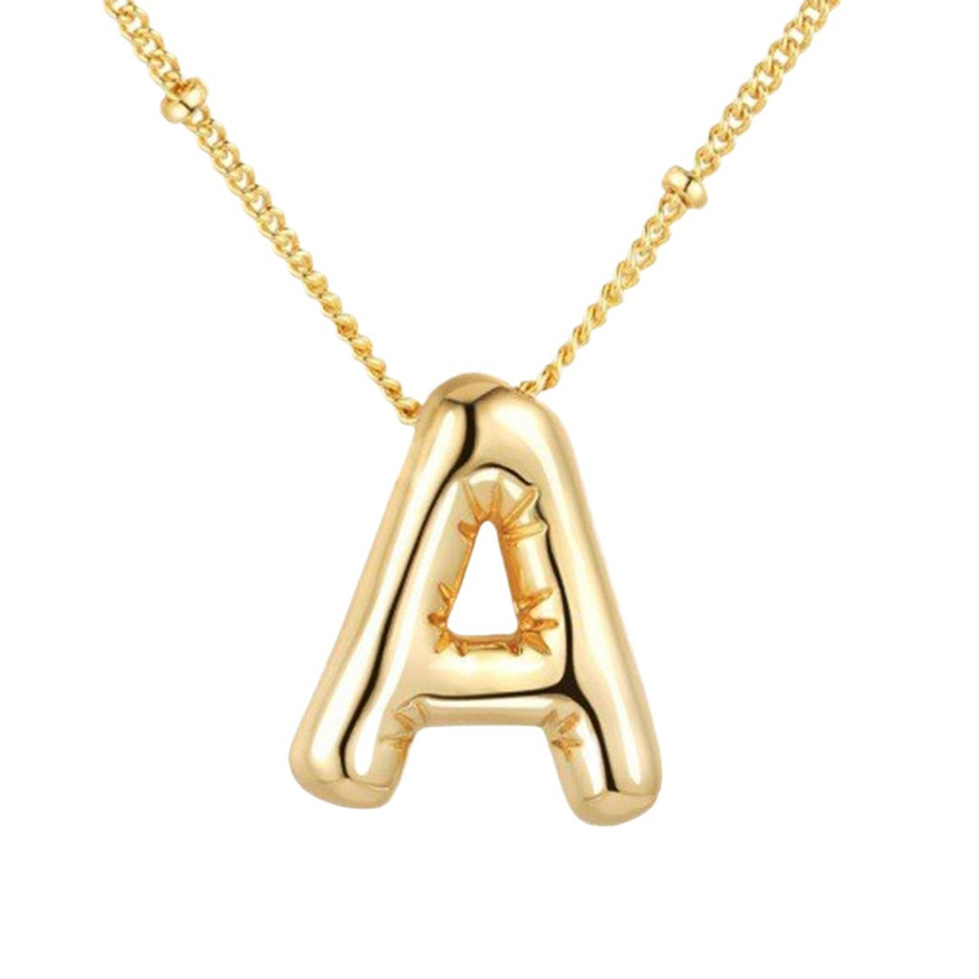 Women's Gold Balloon Glossy English Letter Fashion Pendants