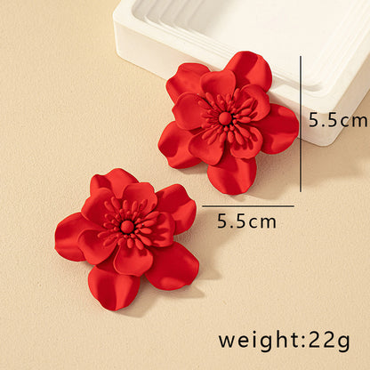 Women's Korean Elegant Fashionable Fresh Flower Temperament Earrings