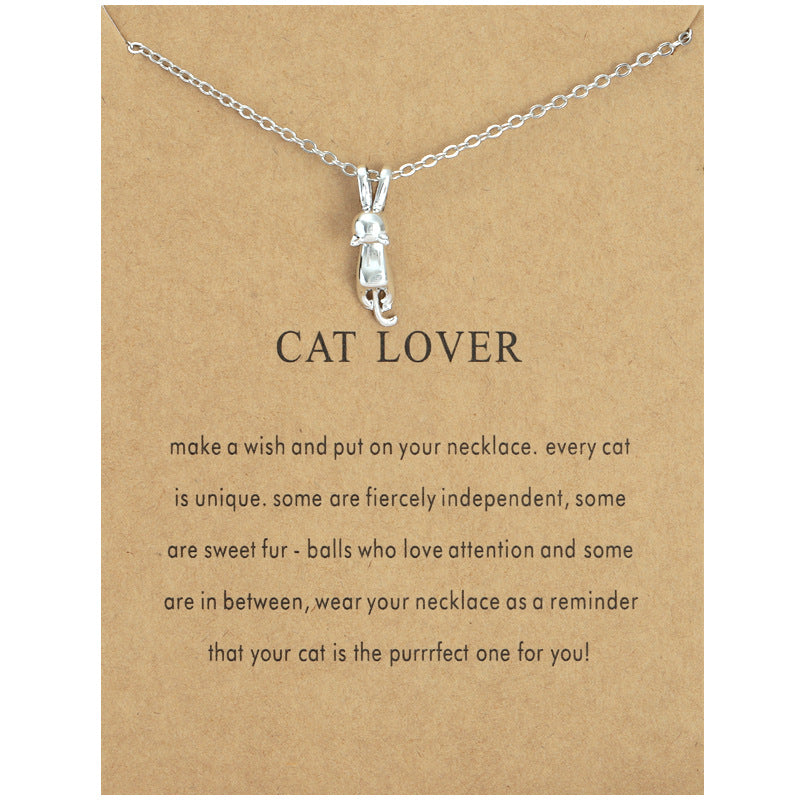 Women's Nude Cat Cute Clavicle Chain Simple Necklaces