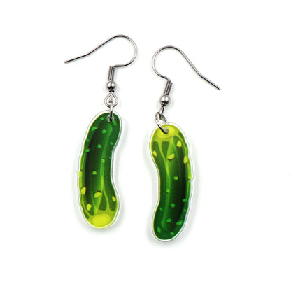 Summer Vegetable Cucumber Pickle Cute Personality Trend Earrings