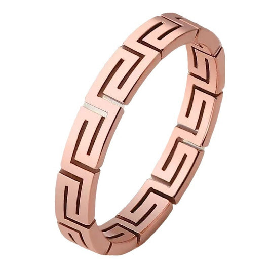 Fashion Simple Female Niche Advanced Light Luxury Stylish Titanium Rings