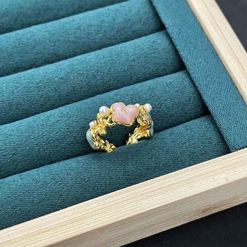 Butterfly Flower Female Design Fashion High Rings