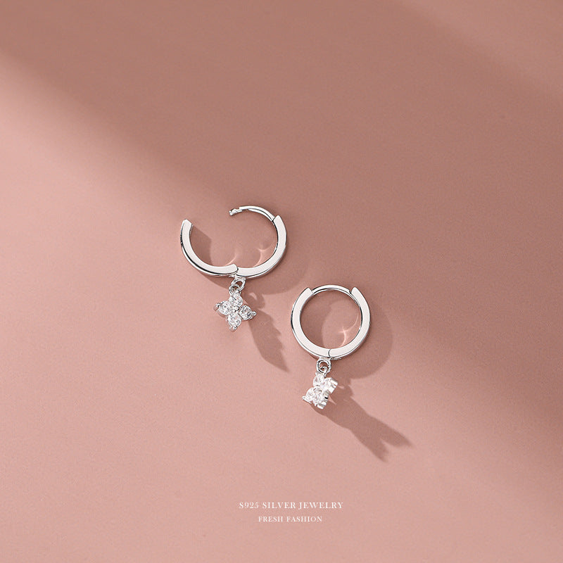 Clip Korean Style Niche Temperament Simple Earrings