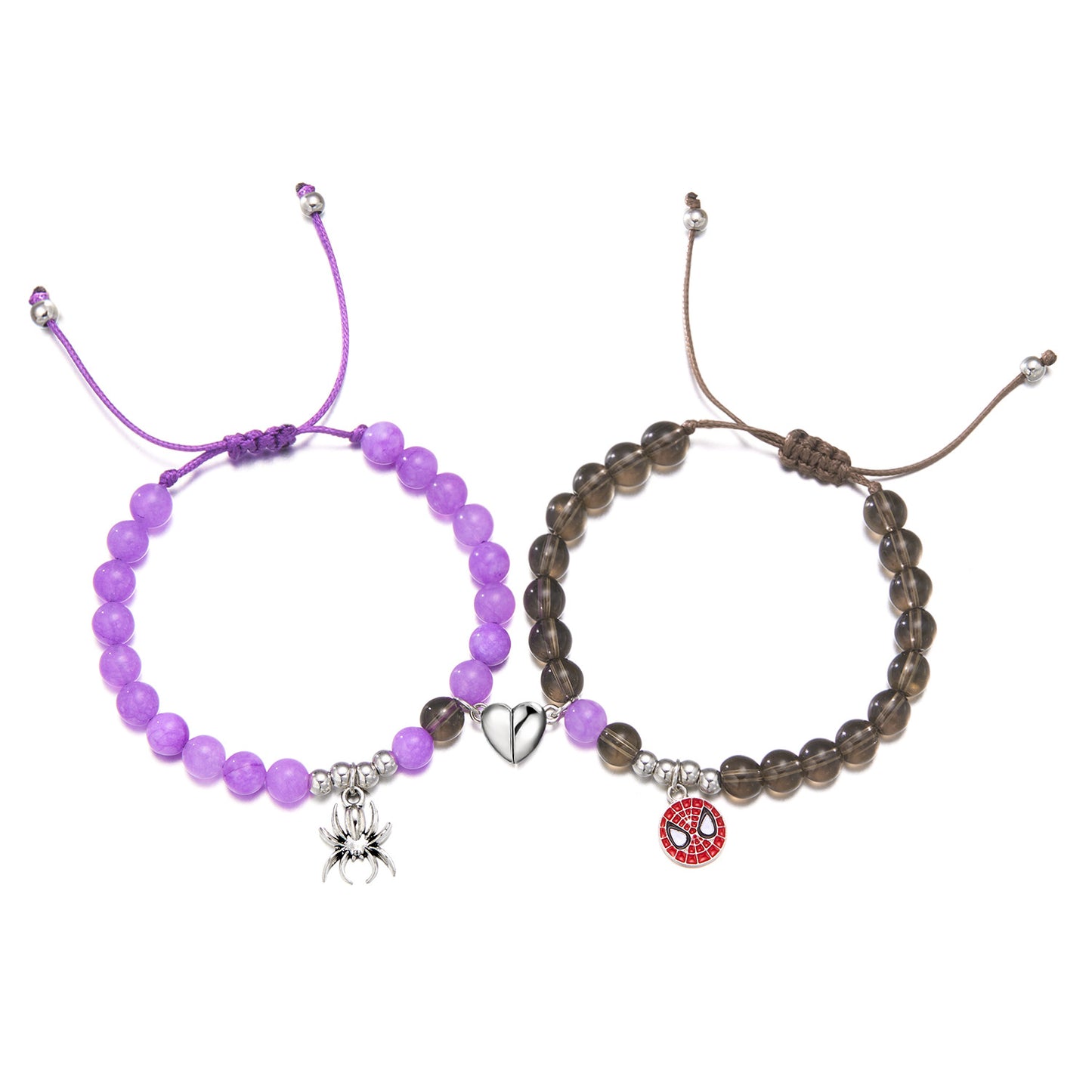 Cartoon Heart-shaped Magnetic Fashion Couple Hand Bracelets