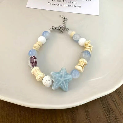 Style Ancient Bamboo Beaded Butterfly Female Design Bracelets