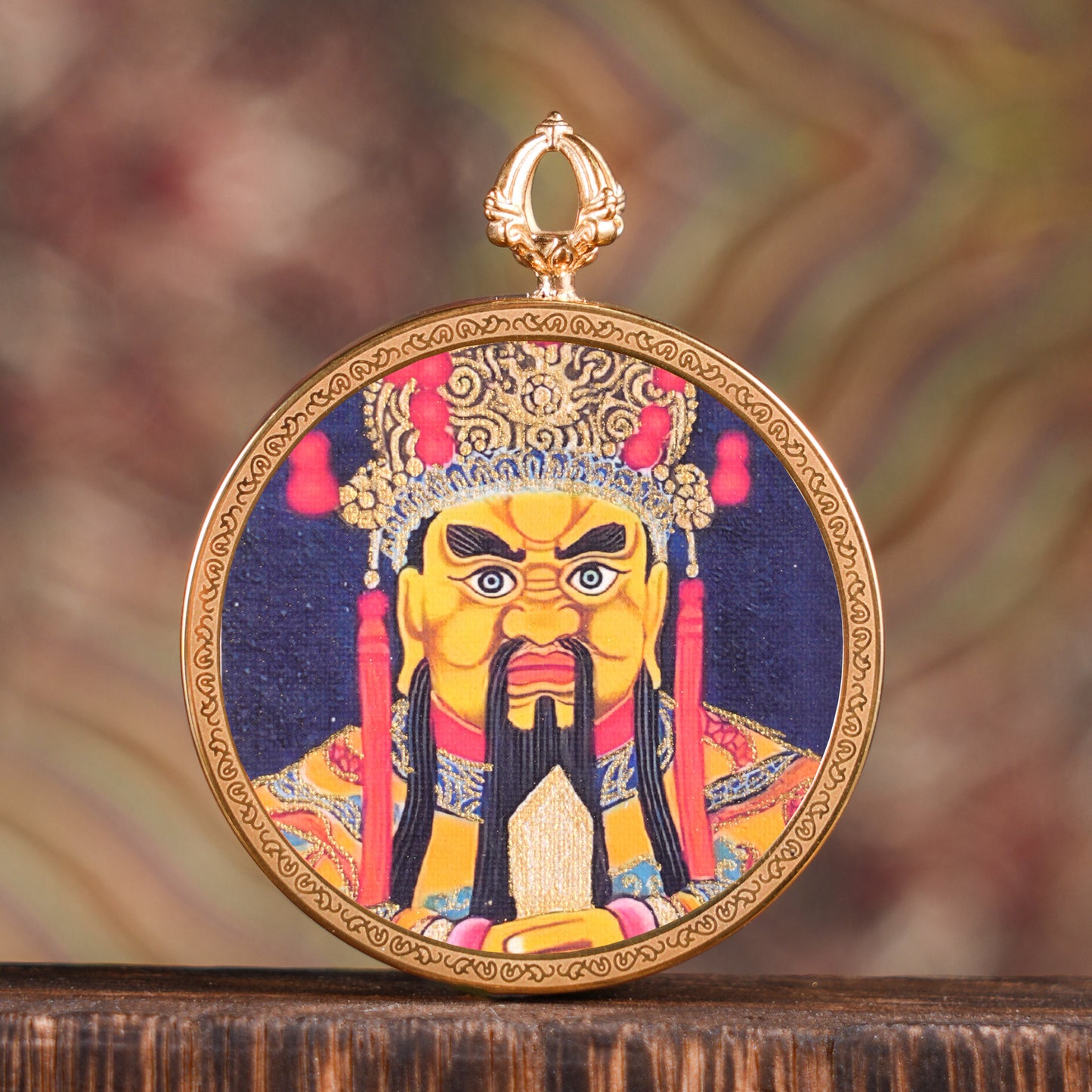 Tibet Portable Small Yellow God Of Pendants