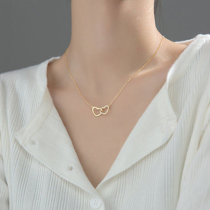 Love Lodge Sier Korean Style Simple Necklaces