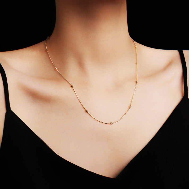 Balls Clavicle Female Short Simple Temperament Necklaces