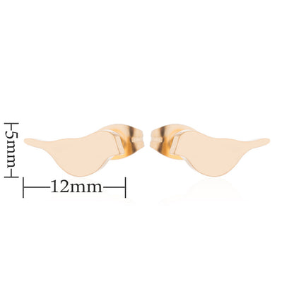 Aloofness Style Stainless Steel Cute Small Animal Fashion Earrings