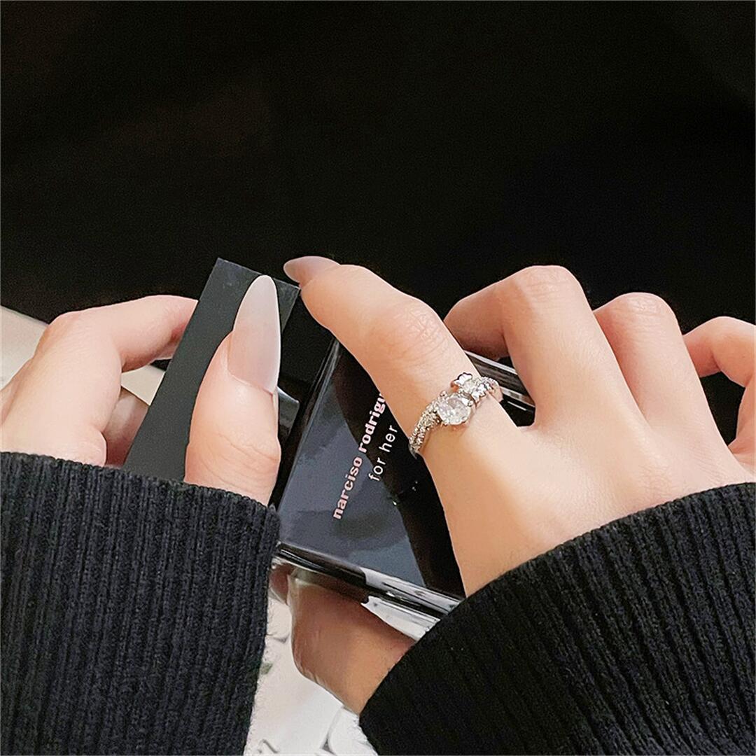 Women's Butterfly Flower Open Design Retro Fashion Rings