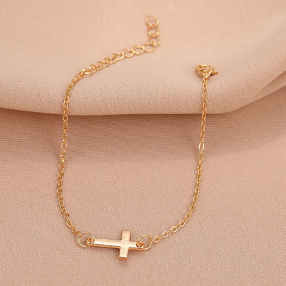 Simple Stylish Personality Vintage High-grade Cross Bracelets