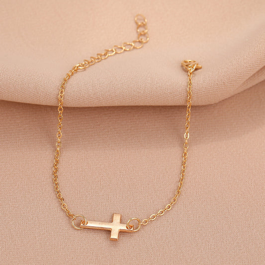 Simple Stylish Personality Vintage High-grade Cross Bracelets