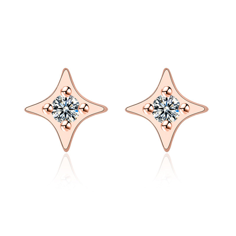 Women's Korean Style Star Ear Temperamental Minority Design Earrings