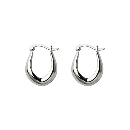 Trendy Niche Water Drop U-shaped Design Earrings