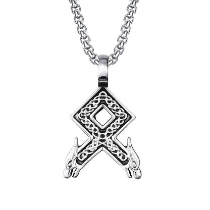 Style Vintage Cross Diamond Titanium Steel Fashionable People Necklaces