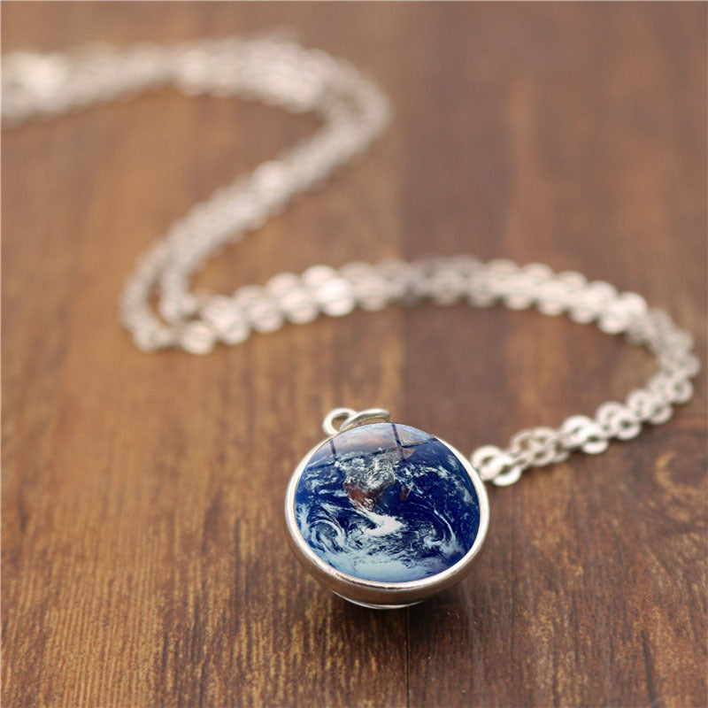 Women's Double-faced Crystal Glass Ball For Jewelry Pendants