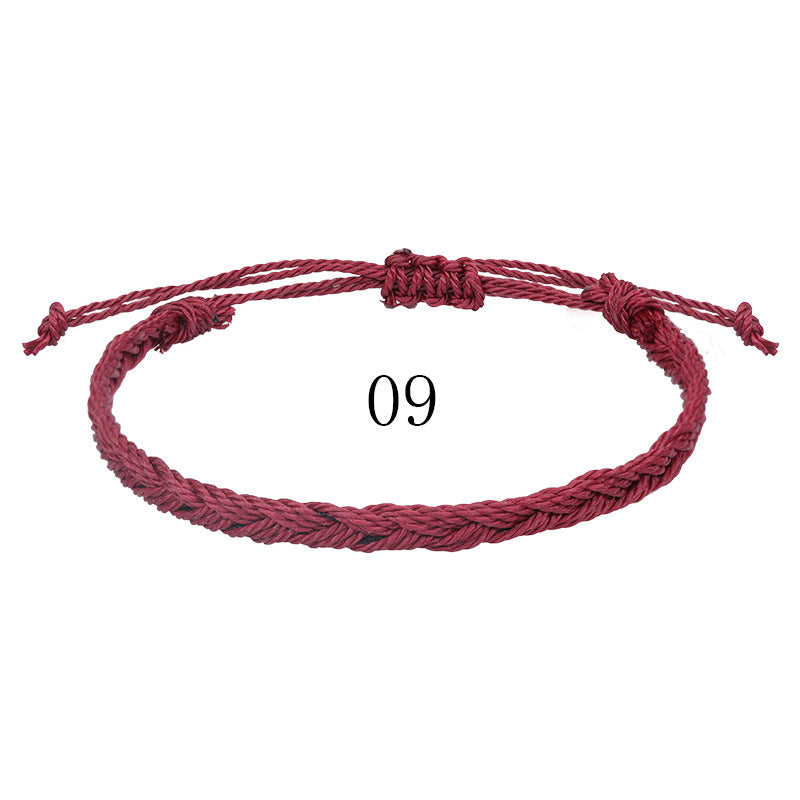 Waterproof Wax Line Woven Boho Surfing Bracelets