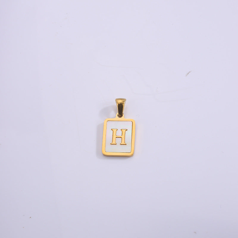 Fashion Real Gold Plated Letter Female Pendants