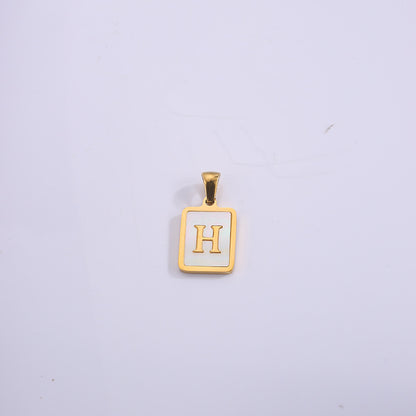 Fashion Real Gold Plated Letter Female Pendants