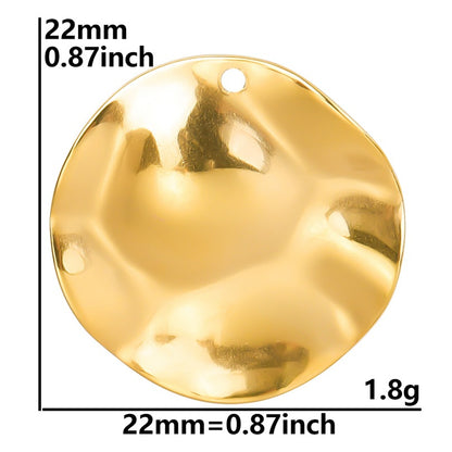 Colorful Vacuum Plating Stainless Steel Geometric Spacer Pendants