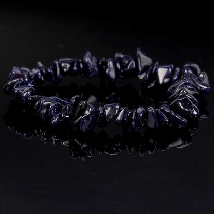 Natural Gravel Amethyst Elastic String Stretchable Bracelets
