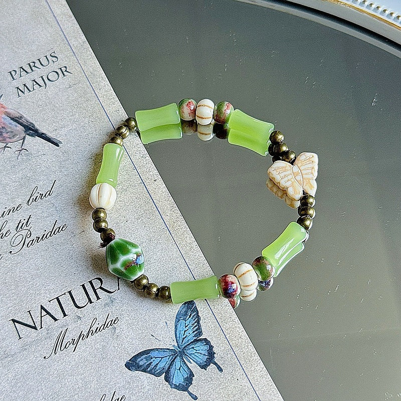 Women's Ceramic Summer High-grade Chinese Style National Bracelets