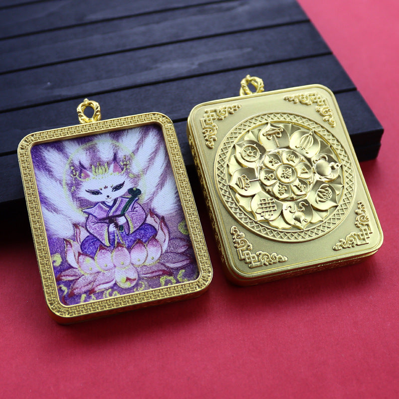 Ethnic Style Golden Fox Previous Life Pendants