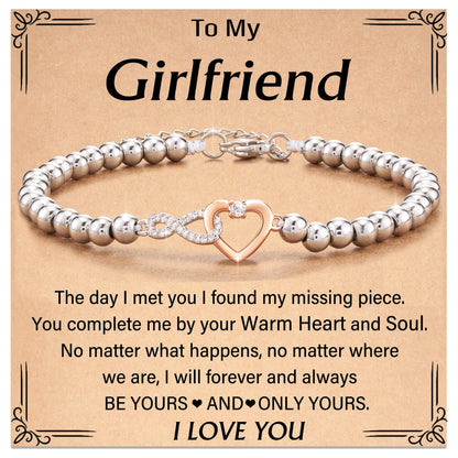 For Ladies Steel Ball Infinite Love Bracelets