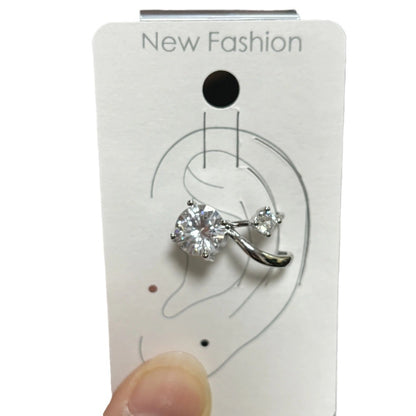 Women's Clip Without Pierced Niche Design Simple Zircon Earrings